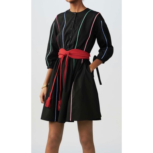 NWT Maje Roy Piping Dress - Picture 1 of 14